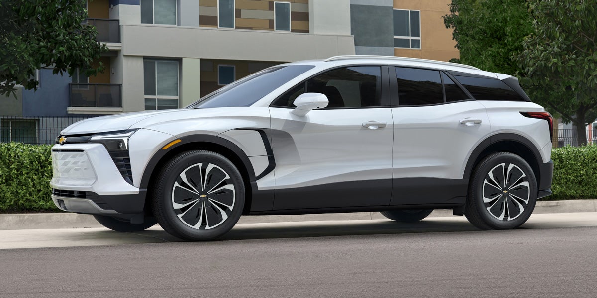 Grey chevy ev suv