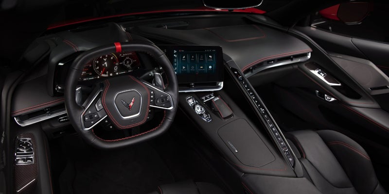dash of a corvette