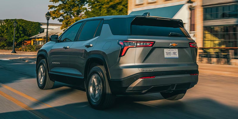 the rear of a 2026 Chevy Equinox parked outside in Orange, CA