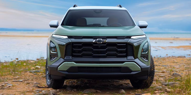 a 2026 Chevy Equinox is parked near water in California