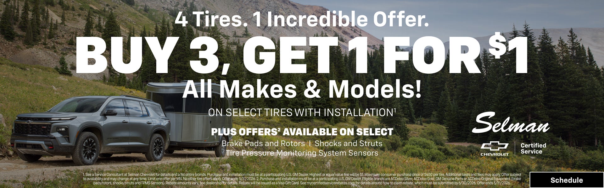 Chevy Service Specials at Selman Chevrolet