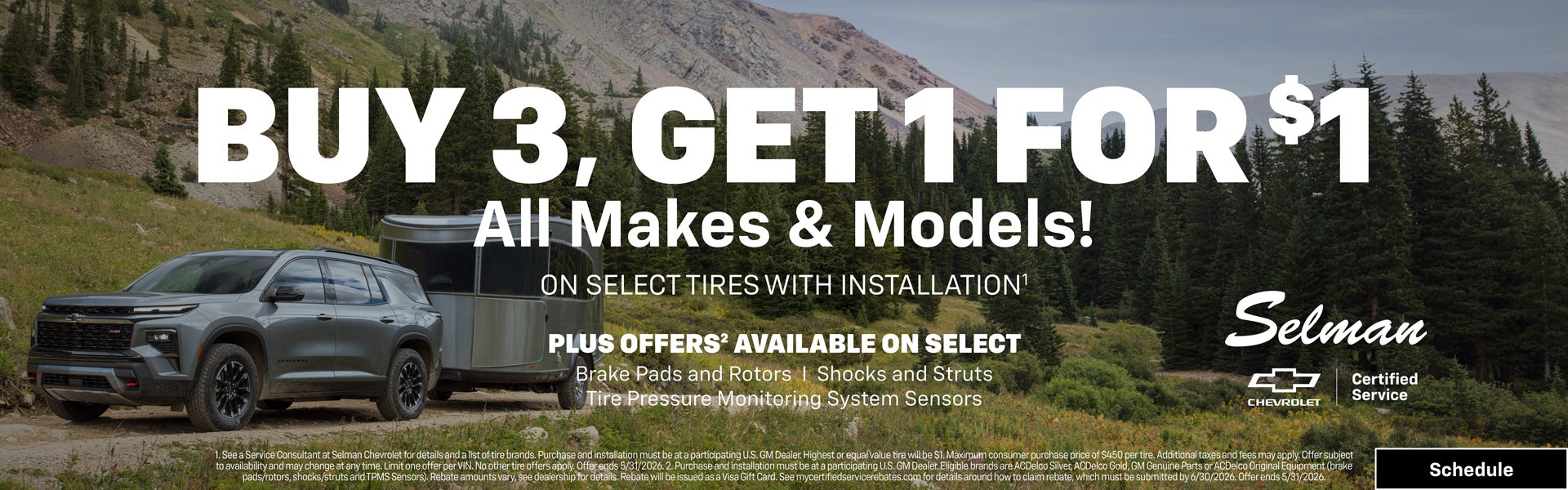 Chevy Service Specials at Selman Chevrolet