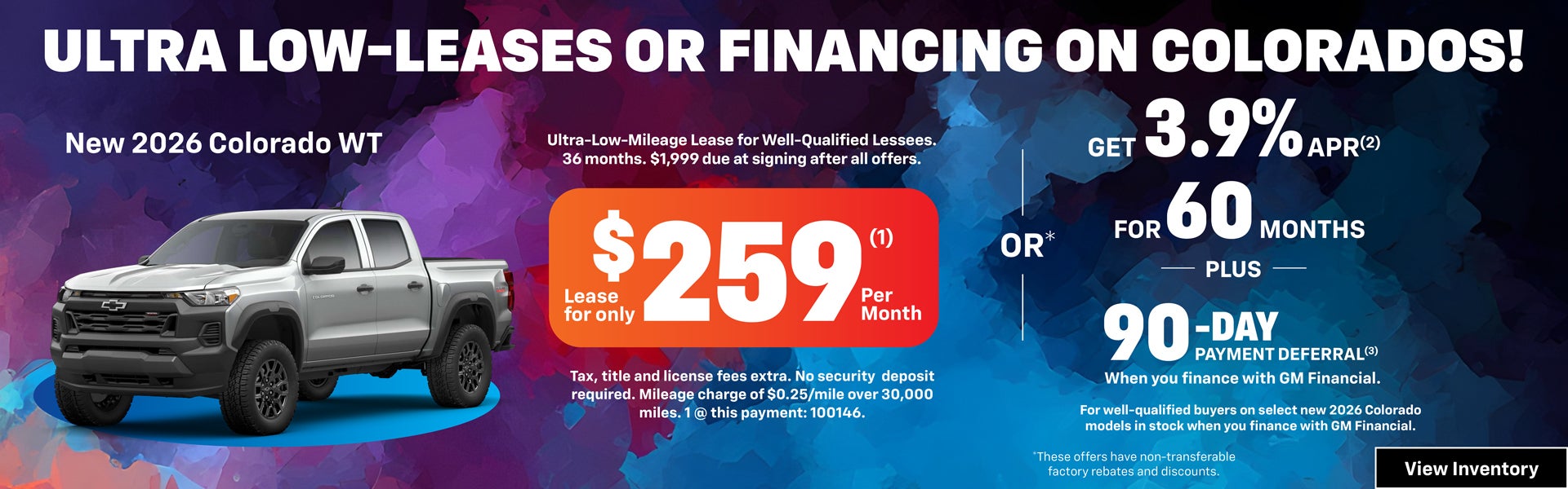 New 2026 Colorado WT