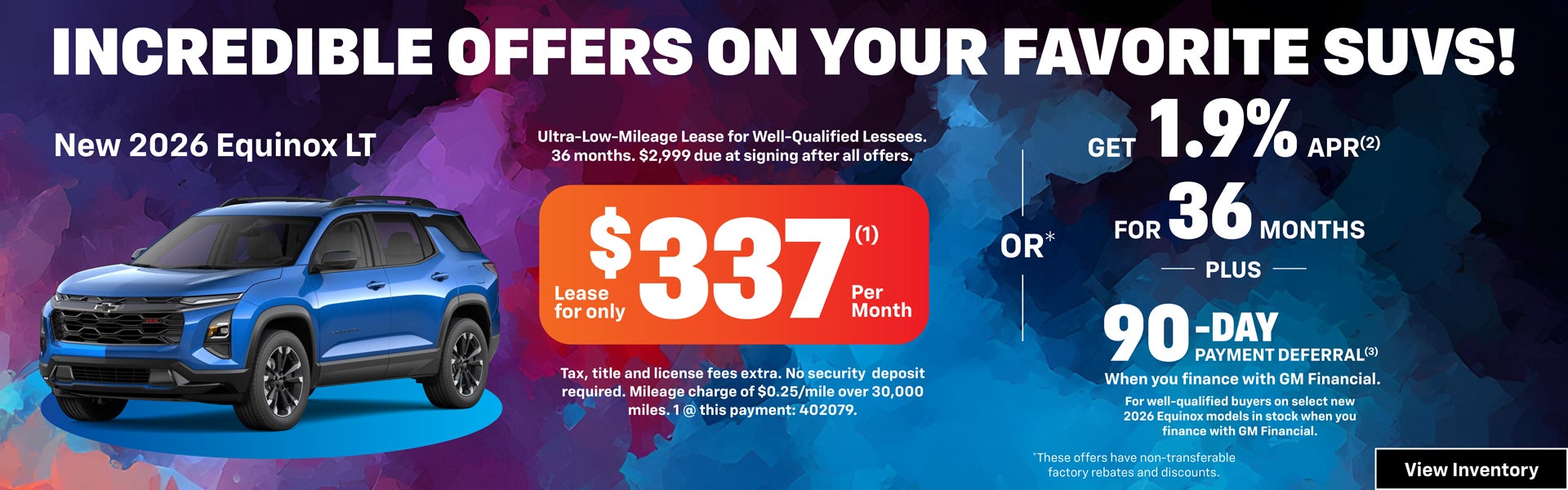 Equinox Special Offer