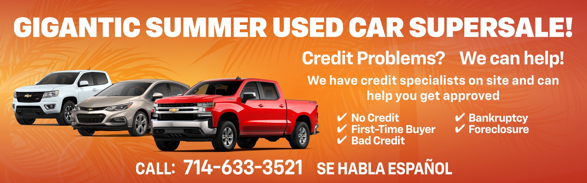 Used Vehicle Summer Sale