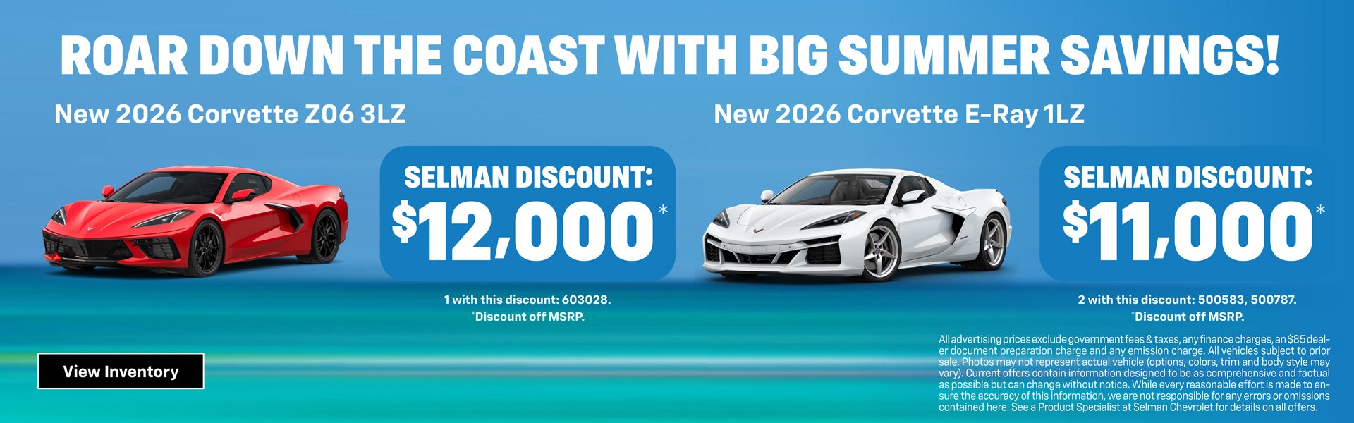 Corvette E-Ray Special Offer