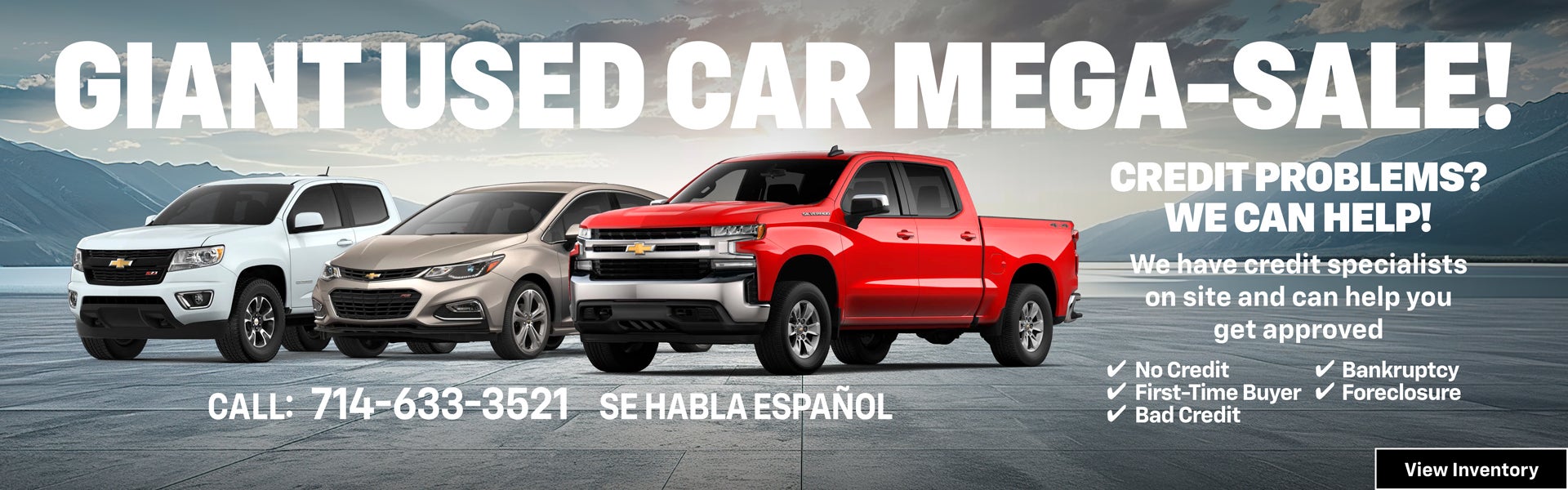 Gian Used Car Mega-Sale!