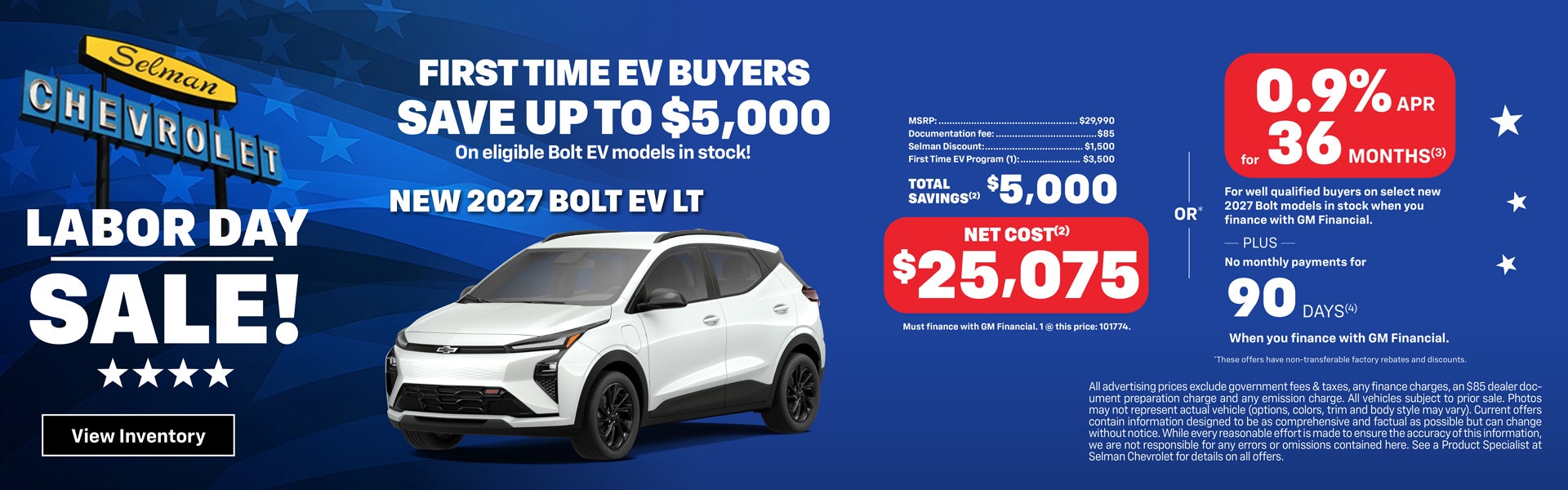 New 2027 Bolt LT