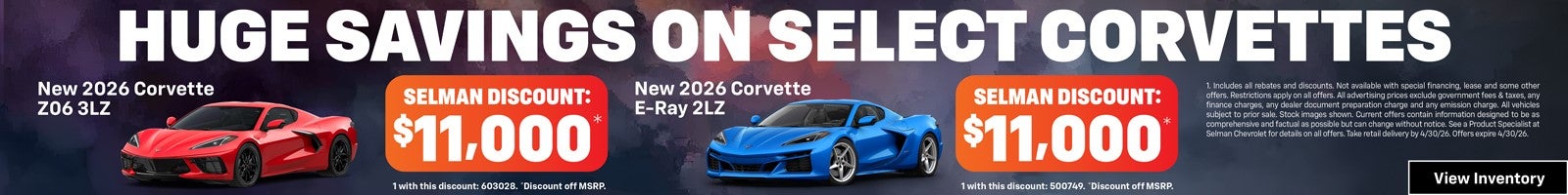 Corvette Special Offer