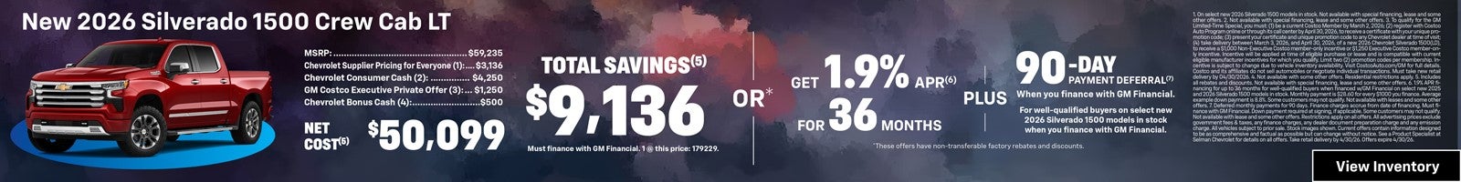 2026 Silverado 1500 Offer