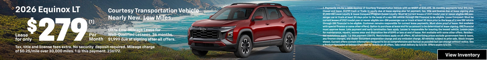 2026 Equinox Special Offer