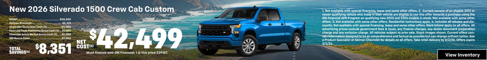 2026 Silverado 1500 Offer