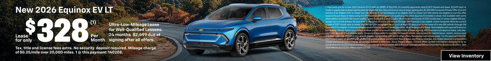 2026 Equinox EV Lease Offer