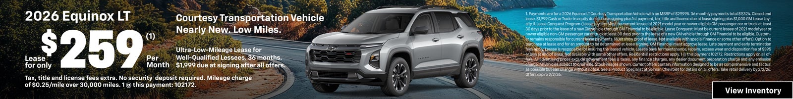 2026 Equinox Special Offer