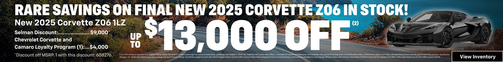 2025 Corvette Z06 Special Offer